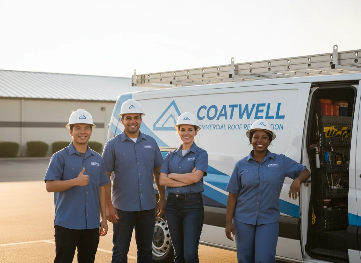 Commercial roof coating company in Palco, KS